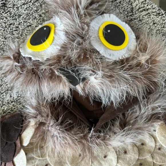 Handmade owl hoodie costume sweatshirt - Picture 4 of 4